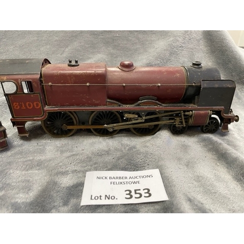 353 - Diecast :  Bing 'o' gauge - Bassett Lowke  1 guage LMS Royal 4_6_0 # 6100 'o' gauge