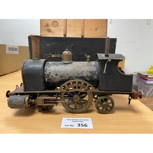 356 - Diecast : (Bing 1 gauge) - Vintage locomotive by Stevens Model Dockyard or similar - fair condition ... 