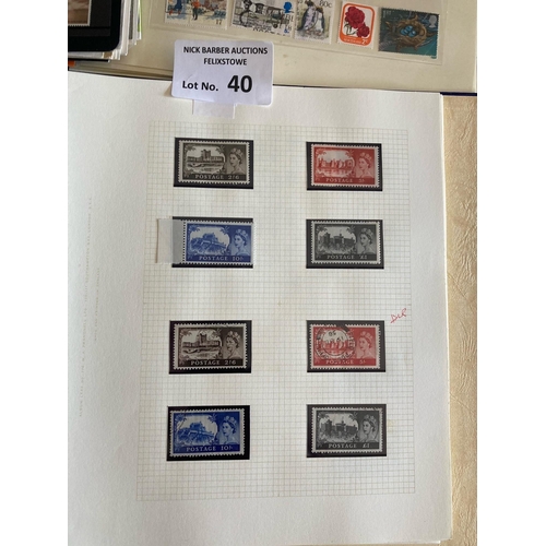 40 - Stamps : Mixed lot in carrier bag -includes GB colln with useful sterling issues and various other w... 