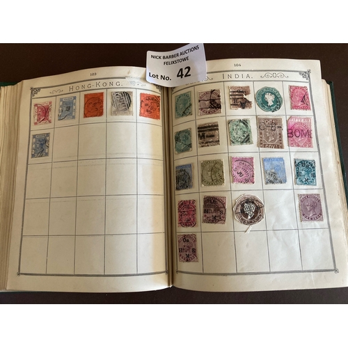 42 - Stamps : The Lincoln stamp album - well filled inc incomplete UPU 1929 booklet, GB, India, Japan, US... 