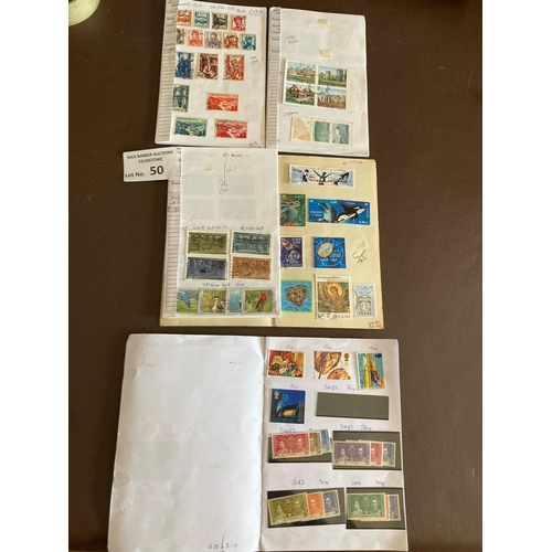 50 - Stamps : Circulated Approval Books (11) Mainly Foreign incl.Austria, France, Germany, Saar Etc., Man... 