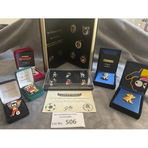 506 - Collectables : Robertsons Golly Badges  - special editions inc Gollymics, world cups, father christm... 