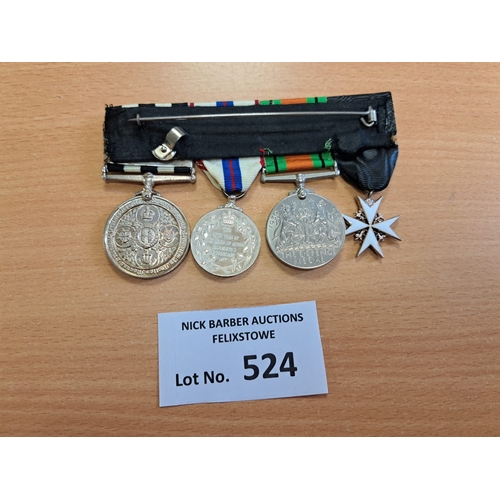 524 - Collectables : Militaria - set of 4 reissue medals inc St. Johns Ambulance (no edge inscription) - a... 