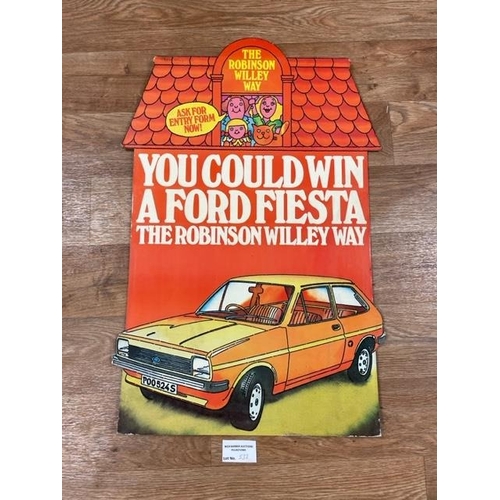 533 - Collectables : Vintages 1970/80s Robinsons Competition Advertisement (thick card)