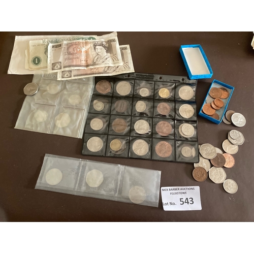 543 - Collectables : Coins - Pack of modern GB coins inc early QE11 - many in great condition some look un... 