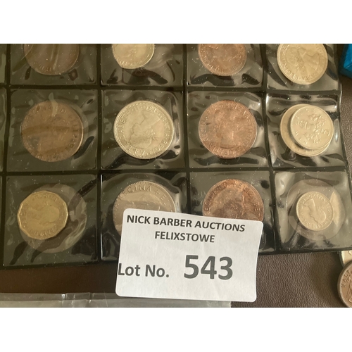 543 - Collectables : Coins - Pack of modern GB coins inc early QE11 - many in great condition some look un... 