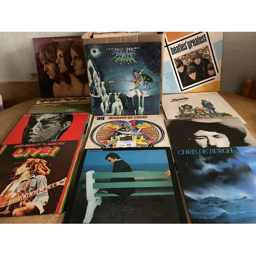 90 - Records : 30+ Rock/Prog Albums inc Uriah Heep, ELP, Rolling Stones etc