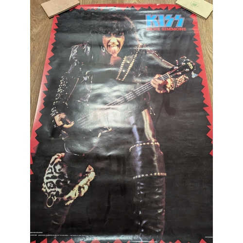 103 - Records; Memorabilia: Collection of mostly Iron Maiden heavy metal posters (see photos), Fair to Goo... 