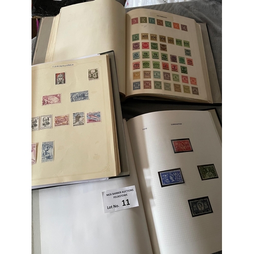 11 - Stamps: Large box of albums, including GB, Canada, stock books, world collections etc.