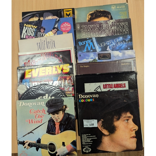 138 - Records: Crate of albums including The Beatles, Janis Joplin, War of the Worlds, Isaac Hayes, etc.; ... 