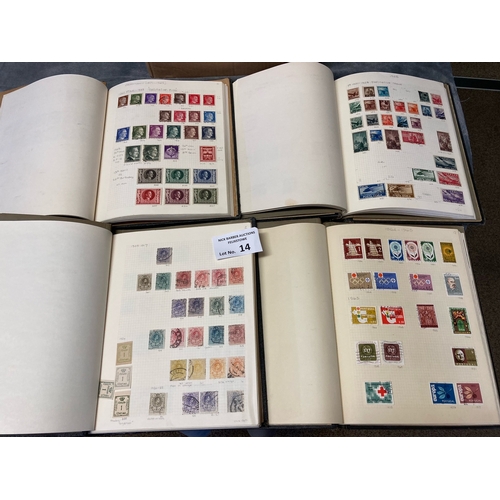 14 - Stamps: Box of collections, including Italy (2 volumes), Germany (3 volumes), Spain (including Portu... 