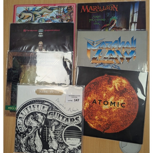 147 - Records: Crate of Rock vinyl records, including Deep Purple, Black Sabbath, Madonna, John Lennon, et... 