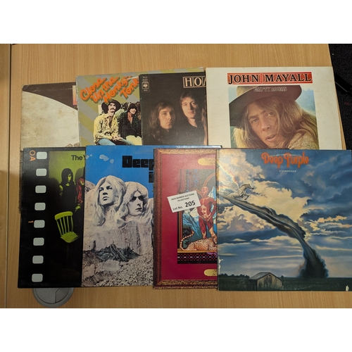 205 - Records: Assortment of Progressive Rock albums, including Pink Floyd, Hawkwind, Deep Purple etc.; co... 