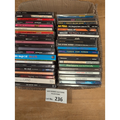 236 - Records; CDs: Collection of original Punk CDs including Pixies, The Clash, Buzzcocks, etc.; (45).