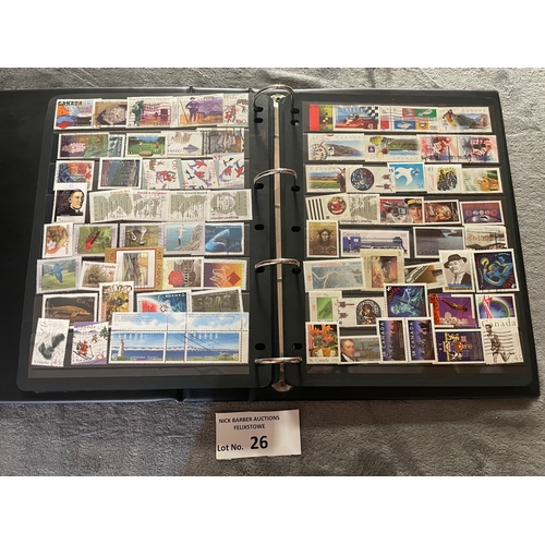 26 - Stamps: Canada - album of Mint and Used commemoratives, 1975/2007.