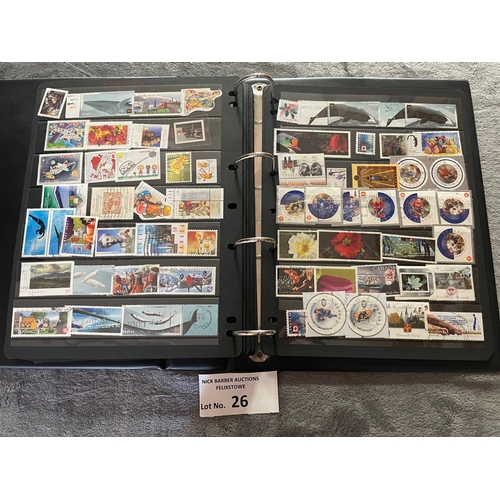 26 - Stamps: Canada - album of Mint and Used commemoratives, 1975/2007.