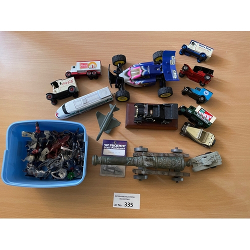 335 - Diecast: Assortment of mostly boxed diecast including Oxford Die-Cast, Corgi, Lledo and others; plus... 