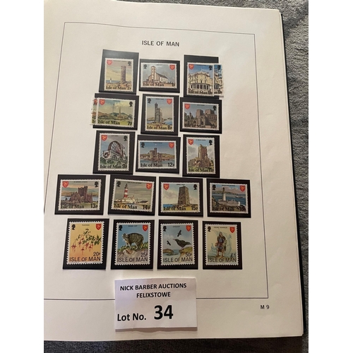 34 - Stamps: Channel Islands collection in Davo, along with a good batch of presentation packs.