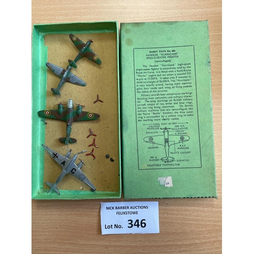 346 - Diecast; Planes: Dinky 3x rare sets in original boxes, including: 2x 62t Armstrong Whitworth 'Whitle... 