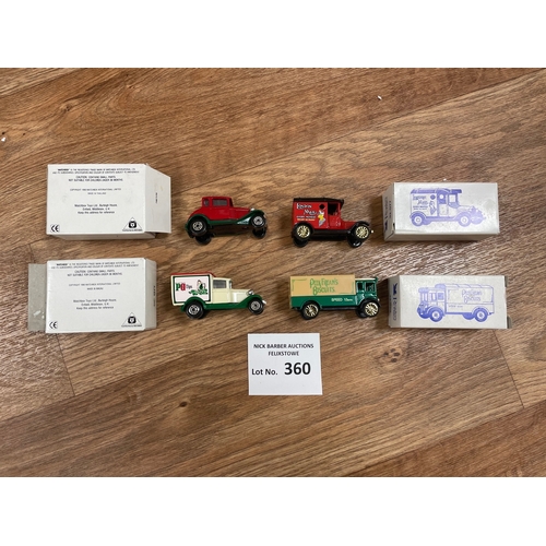 360 - Diecast: Matchbox and Corgi assortment of tractor trailers and small boxed diecast vehicles, plus 3 ... 