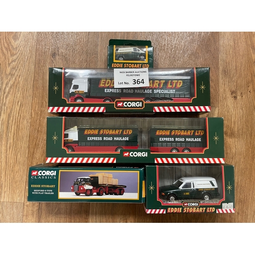 364 - Diecast: Corgi Classics Eddie Stobart assortment of vehicles including S21 'Mickey Mouse', Ford Tran... 