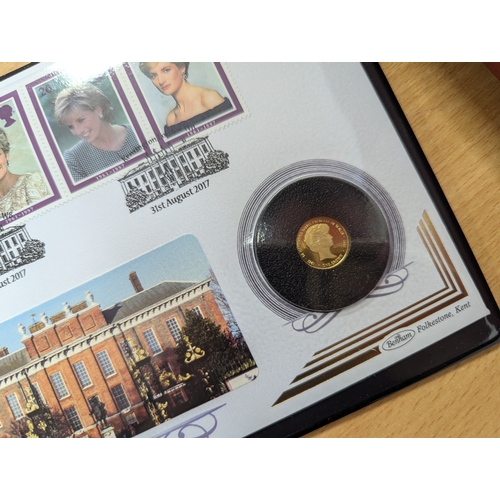 395 - Coins: Jubilee Mint GB In Memory of Princess Diana 9-carat gold coin cover (ltd edition).