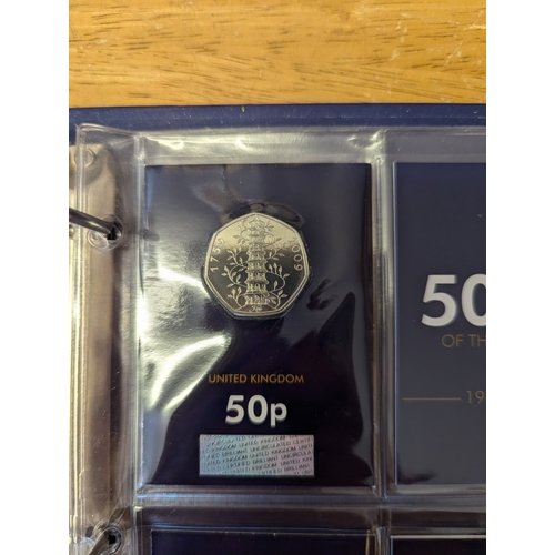 438 - Coins: Change Checker folder containing uncirculated modern issue £2, £1, and 50p coins; also includ... 