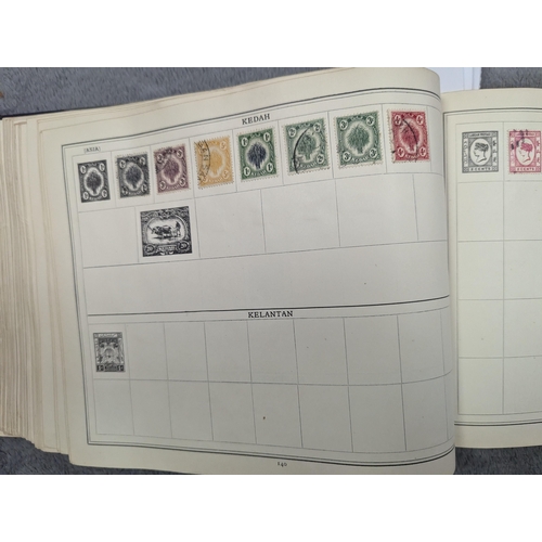 46 - Stamps: Great old time collection within largely unpicked Improved oblong album.