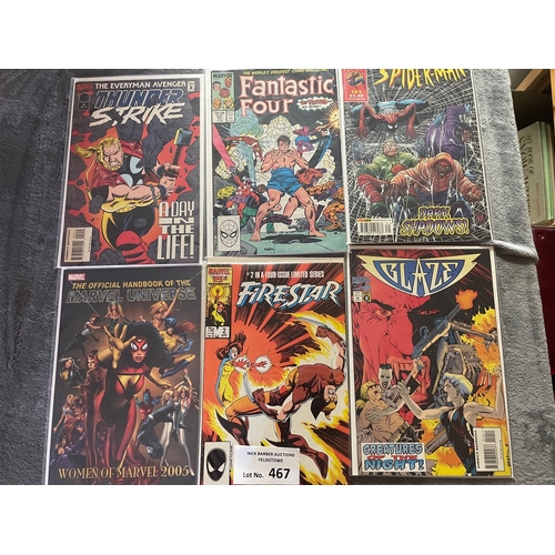 467 - Comics: Large collection of comics, including DC Comics, Marvel, Titan Books, Batman and others (see... 