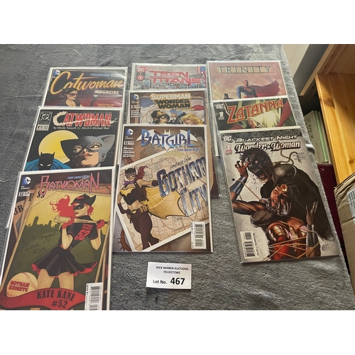 467 - Comics: Large collection of comics, including DC Comics, Marvel, Titan Books, Batman and others (see... 