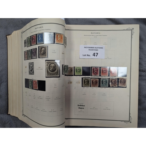 47 - Stamps: Large International Postage Stamp album with all world collection, 1901-1920.