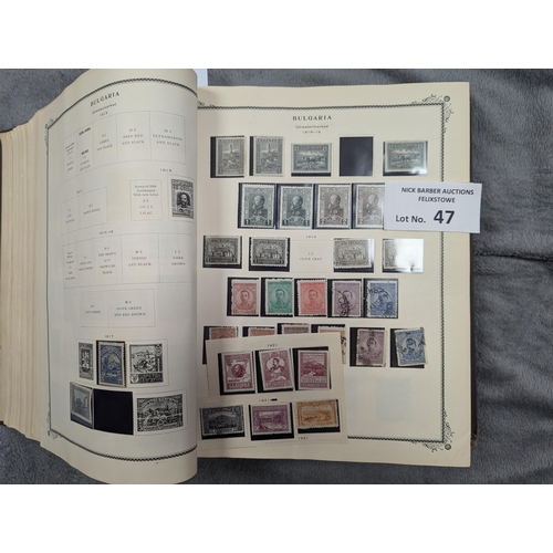 47 - Stamps: Large International Postage Stamp album with all world collection, 1901-1920.