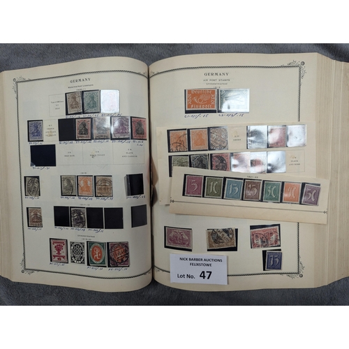 47 - Stamps: Large International Postage Stamp album with all world collection, 1901-1920.