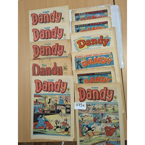 475e - Comics: Assortment of The Dandy and Beano comics, 1949-1978; (16).