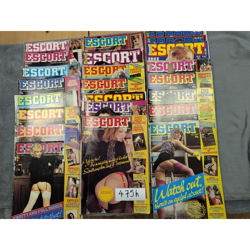 475h - Magazines; Adult Glamour: Collection of Escort magazines, plus others; (40).