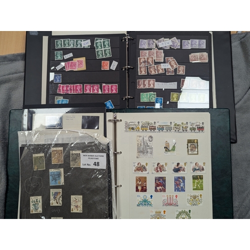 48 - Stamps: Large banana box of GB material, mostly in albums, including modern Windsor printed album wi... 