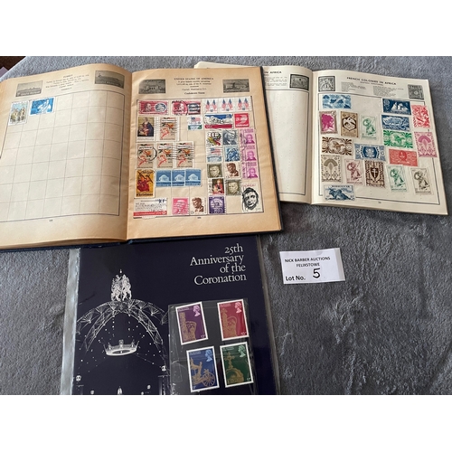 5 - Stamps: Assortment of various albums of First Day Covers and stamps, including a good amount of GB M... 