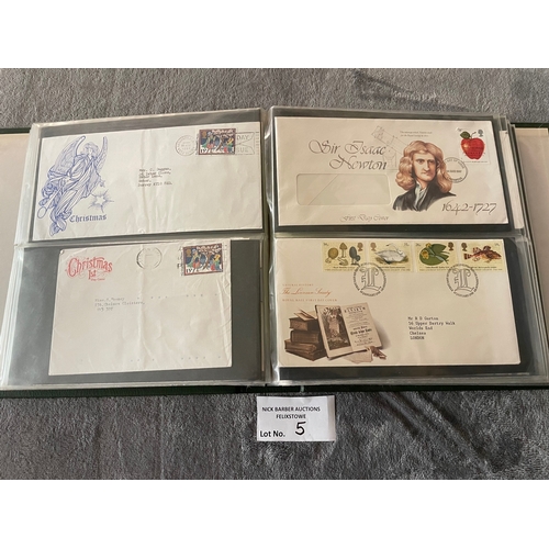 5 - Stamps: Assortment of various albums of First Day Covers and stamps, including a good amount of GB M... 