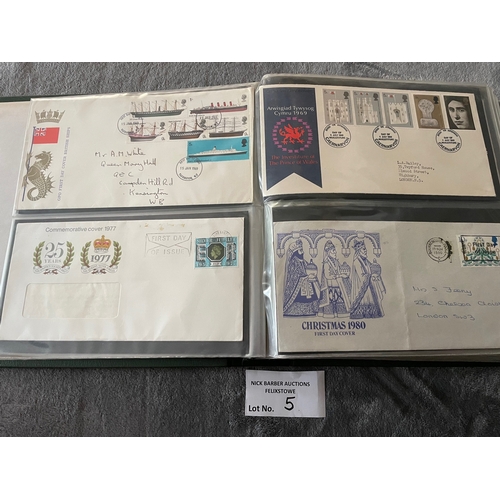 5 - Stamps: Assortment of various albums of First Day Covers and stamps, including a good amount of GB M... 