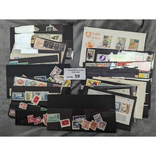 59 - Stamps: Tub of stamps including GB, coin covers FDCs, various; including GB world mix, etc.; plus 50... 