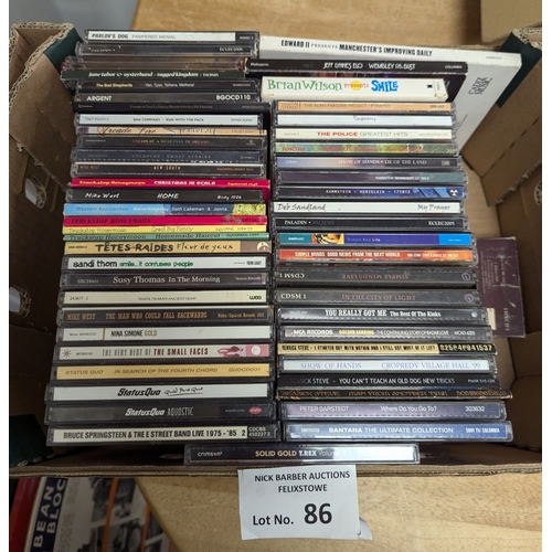 86 - Records; CDs: Original CDs including Bowie, Madonna, Kate Bush, Bruce Springsteen, etc.; (150+).