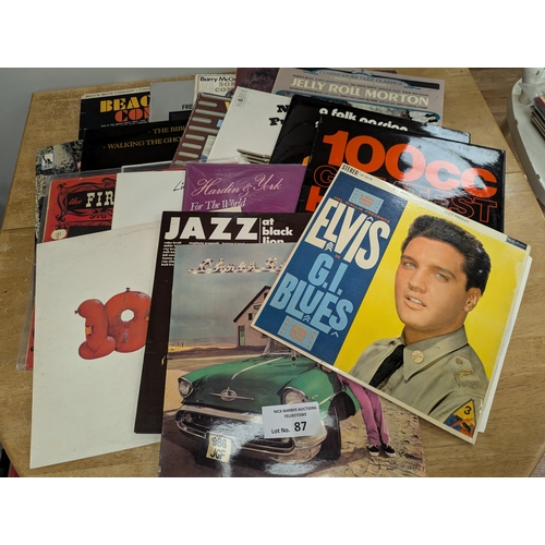 87 - Records: Collection of albums including Jazz, Rock; Love, The Mission, Kraftwerk, Maggie Bell, Roy H... 