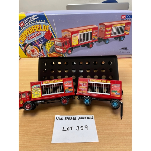 359a - Diecast: Corgi Classics 'Chipperfield Circus' - boxed various diecast vehicles including caravan and... 