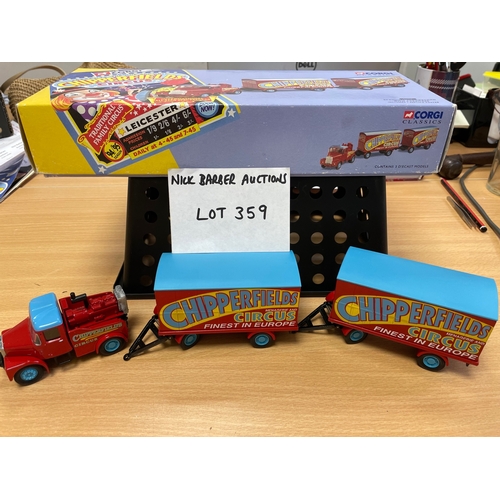 359a - Diecast: Corgi Classics 'Chipperfield Circus' - boxed various diecast vehicles including caravan and... 