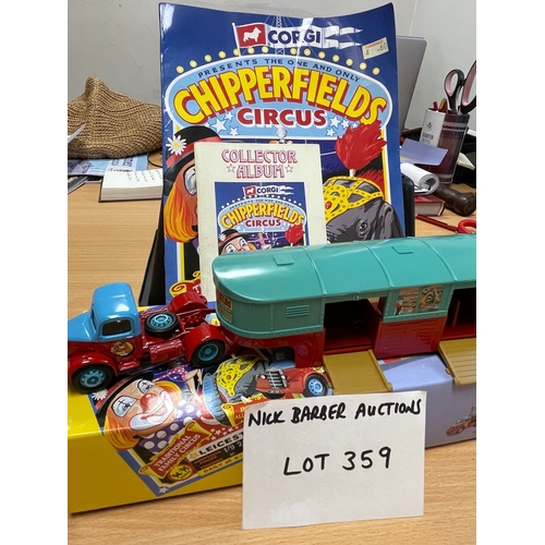 359a - Diecast: Corgi Classics 'Chipperfield Circus' - boxed various diecast vehicles including caravan and... 