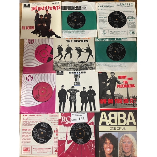 155 - Records: Box of vintage 7