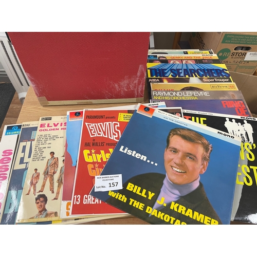 157 - Records: Collection of 1960s albums; all in great condition including Elvis, Kramer, Hollies, etc.; ... 