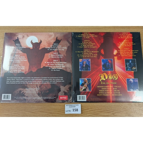 158 - Records: Pair of new 180 gram sealed sets - Dio Evil or Divine and Holy Diver Live; both great condi... 