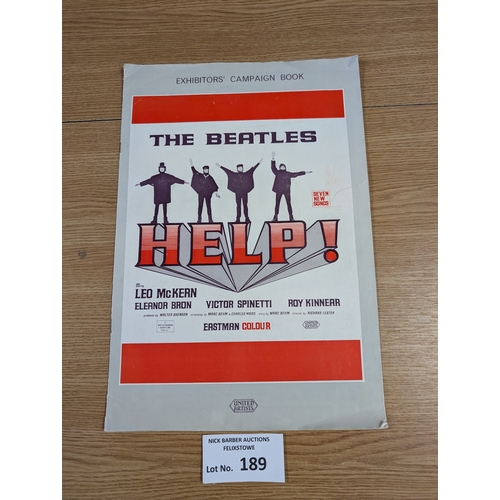 189 - Records; Memorabilia: The Beatles 'Help!' Exhibitor's Campaign Book, 1965; 14 pages; rare collector'... 