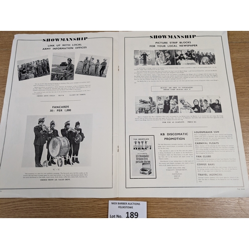 189 - Records; Memorabilia: The Beatles 'Help!' Exhibitor's Campaign Book, 1965; 14 pages; rare collector'... 